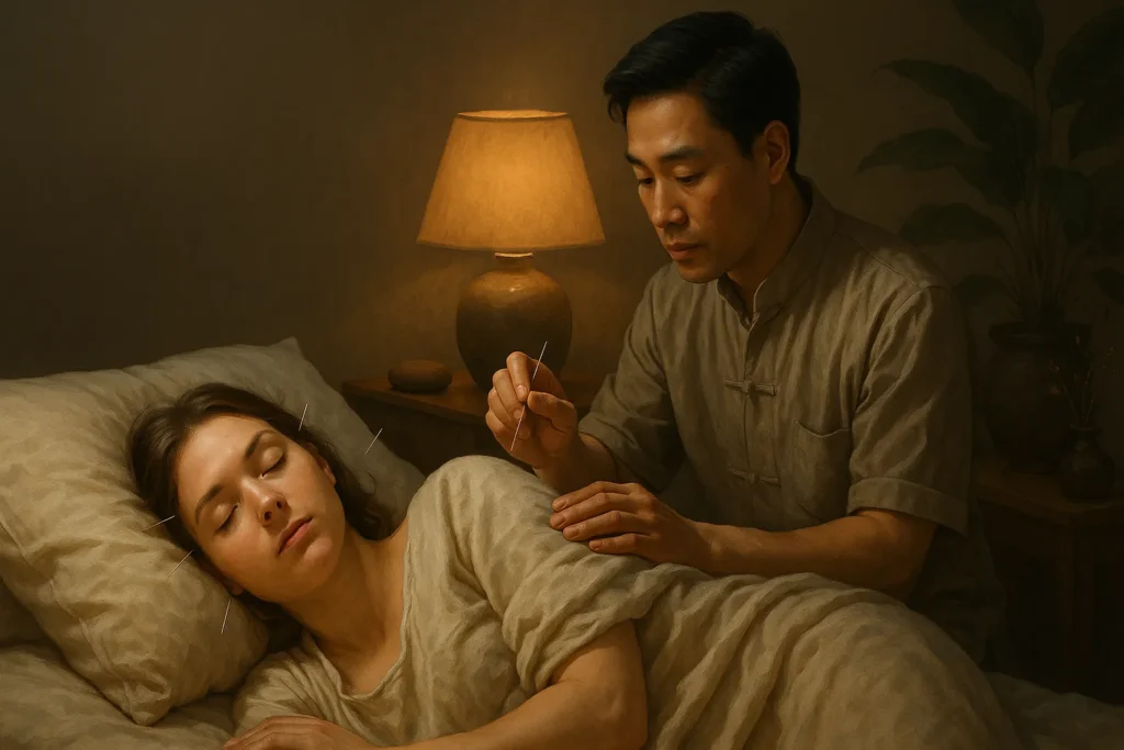 Akupunkturpunkter til behandling af søvnløshed