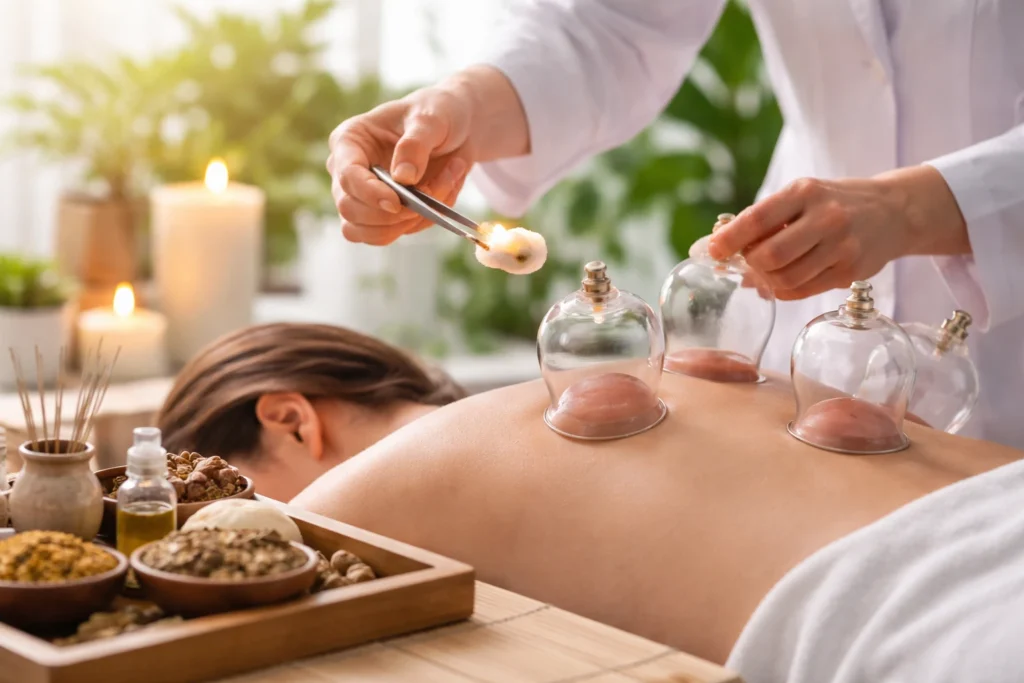 traditional Chinese cupping therapy for coughs in Frederiksberg