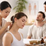 Akupunktur og kinesisk massage behandling mod nakkesmerter i klinik på Frederiksberg