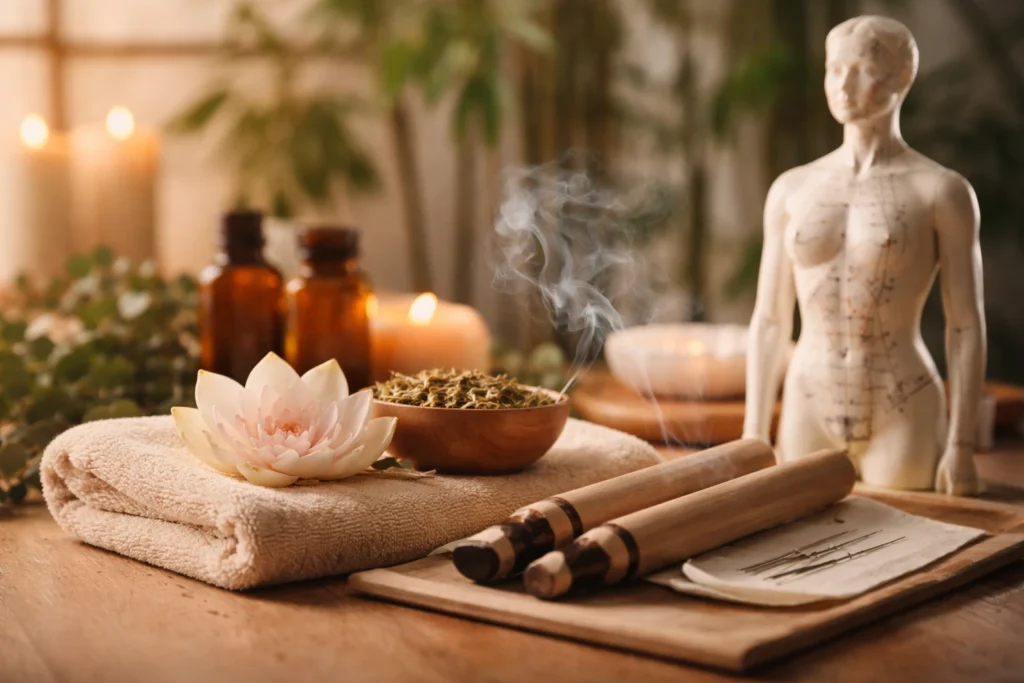 Uterine cold symptoms causing menstrual abdominal pain in women, common in cold climates like Denmark