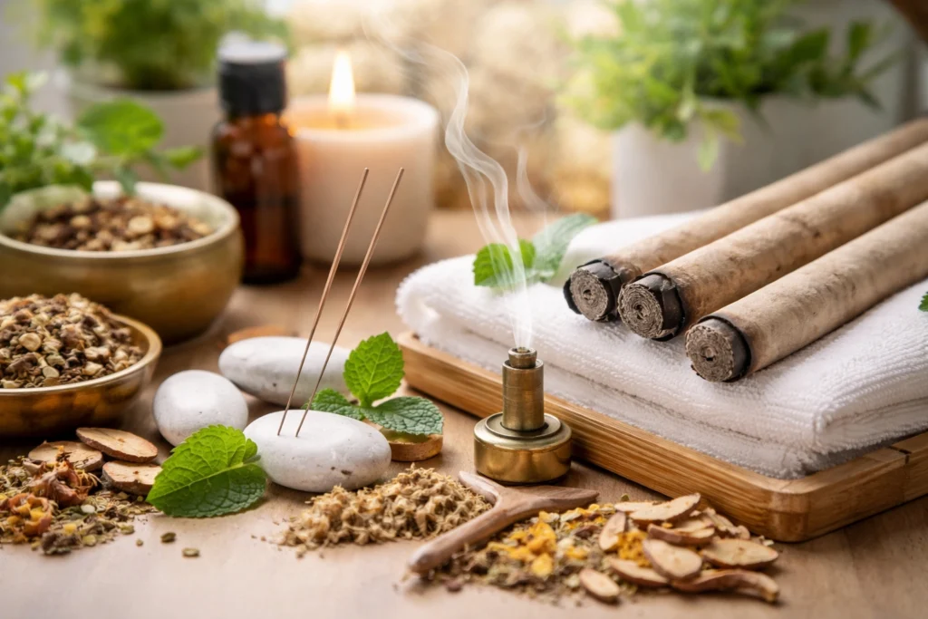 Kvinde med pollenallergi og løbende næse under forårssæson i Frederiksberg