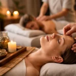 Kvinde oplever alvorlig stress og hovedpine på kontor – psykisk pres før behandling med akupunktur i Frederiksberg