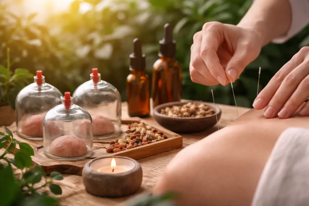 Kvinde oplever hudproblemer som rødme og akne – bekymring over hudsygdomme i hverdagen