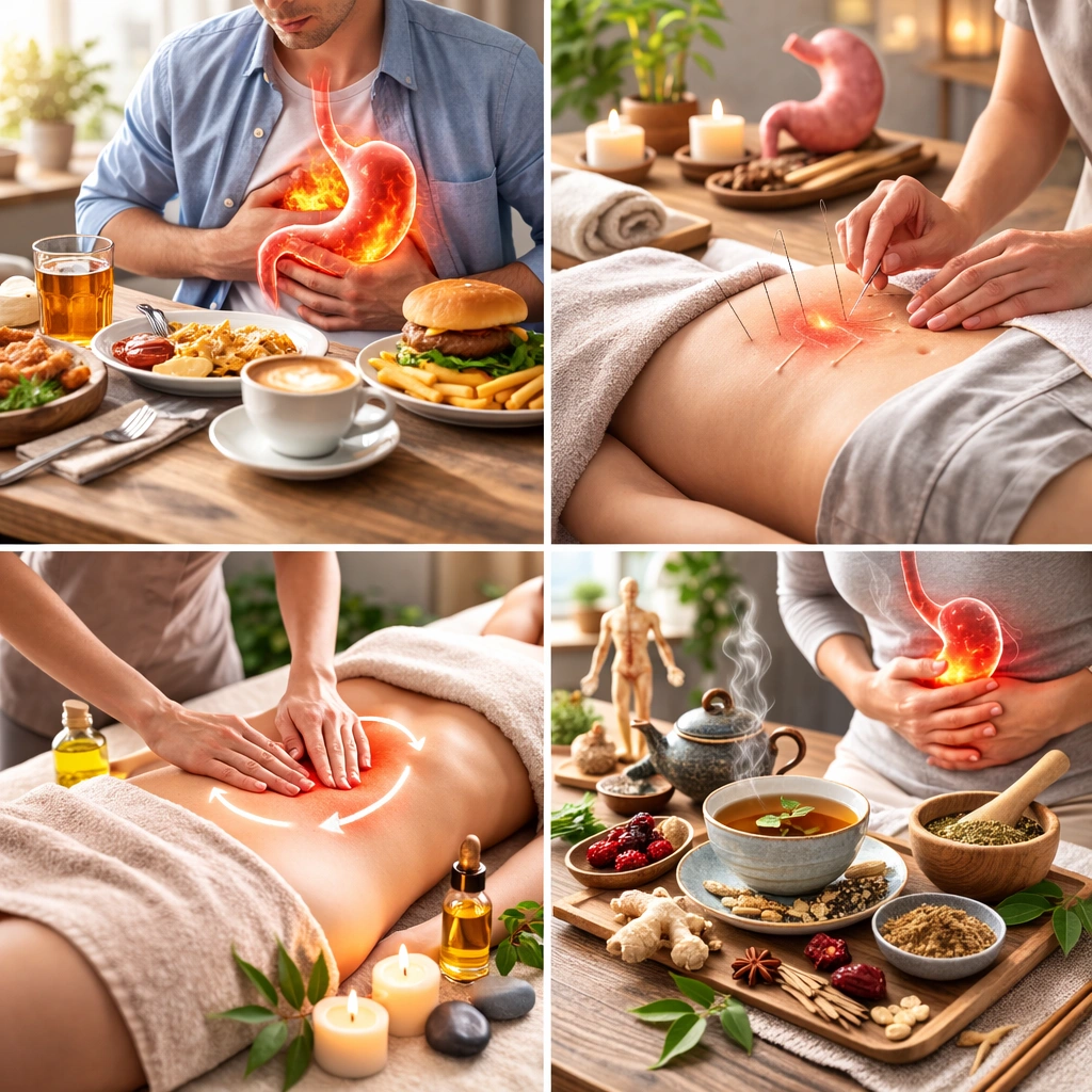 Traditional Chinese medicine therapy for bloating and stomach discomfort in Frederiksberg