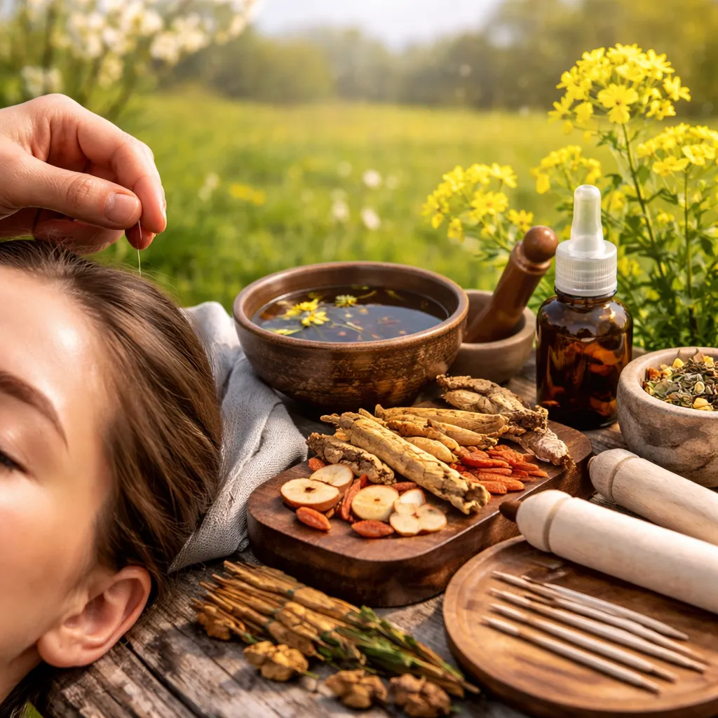 Natural treatment for hay fever using acupuncture needles and Chinese herbs in Frederiksberg clinic