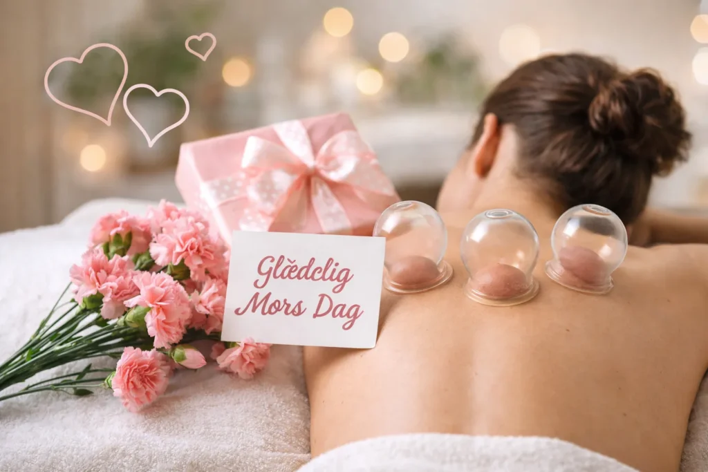 Mors Dag kampagne med cupping behandling i akupunkturcenter Frederiksberg