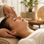 Akupressur massage behandling i klinik på Frederiksberg med fokus på afslapning og TCM praksis