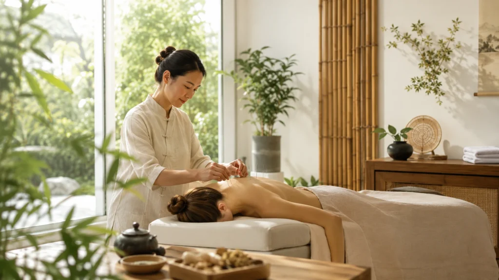 Sommerlig sundhedspleje med TCM, akupunktur og naturlig balance i kroppen
