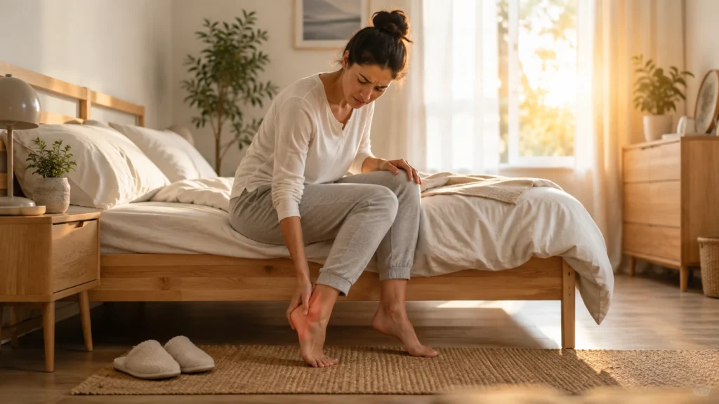 Morning heel pain and plantar fasciitis treatment at acupuncture clinic in Frederiksberg Copenhagen
